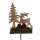 Weihnachtsstecker aus Holz Hirsch mit Tannenbaum 29 cm