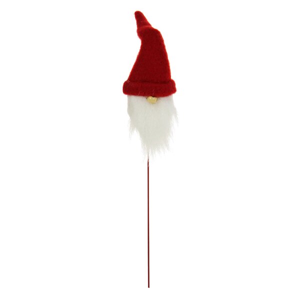 Dekostecker Weihnachtswichtel mit Bart 30 cm