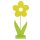 Holzblume zum Stellen mit gelber Blüte 27 cm Frühlingsdeko Osterschmuck