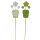Dekostecker Blumentopf aus Holz 27 cm grün-weiss 2er-Set