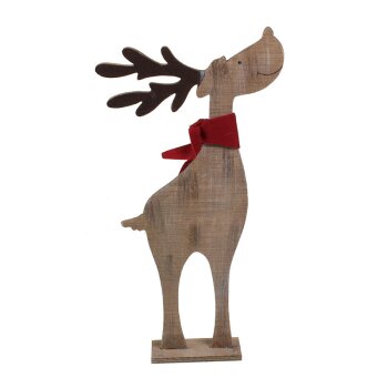 Weihnachts-Elch Knuff aus Holz 35 cm