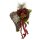 Allerheiligen Grabschmuck Herz aus Reisig mit Grab-Engel und roter Dekoration 20 x 16 cm