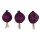 Deko Knoblauch violett 3 cm künstliche Knoblauch-Zwiebeln