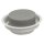 Table Deko rund grauer Steckschaum 12 cm für Tischgestecke