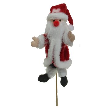 Stecker Weihnachtsmann aus Filz und Stoff 17 cm
