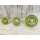 Reisigmanschette Tüte rund giftgrün gefärbt 22-23 cm