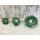 Reisigmanschette Tüte rund grün gefärbt 22-23 cm