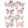 Deko-Schmetterlinge pastellrosa-weiss 4,5-7,5 cm 10er-Set