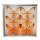 Feder-Schmetterlinge orange-weiss 7 cm 6er-Set