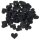 Filzherzen 2 cm Streuherzen in schwarz-meliert 60 Stück