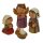 Kinder-Krippenfiguren mit Krippenstall 12-teilig