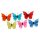 Feder-Schmetterlinge 8,5 cm mit Magnet bunt gemischt Stückpreis