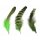 Hahnenfedern chinchilla hellgrün 5-15 cm 12 Stück
