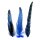 Hahnenfedern chinchilla blau 5-15 cm 12 Stück