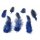 Perlhuhnfedern blau 4-6 cm 30 Stück