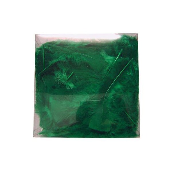 Marabufedern grün Sparpack 100 g