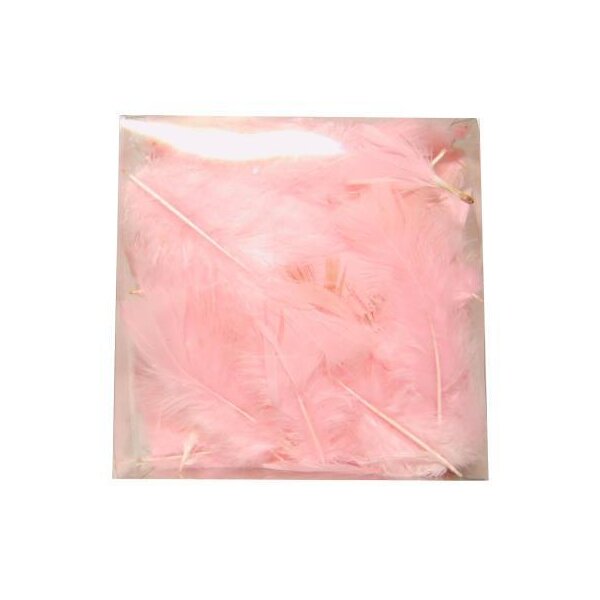 Marabufedern rosa Sparpack