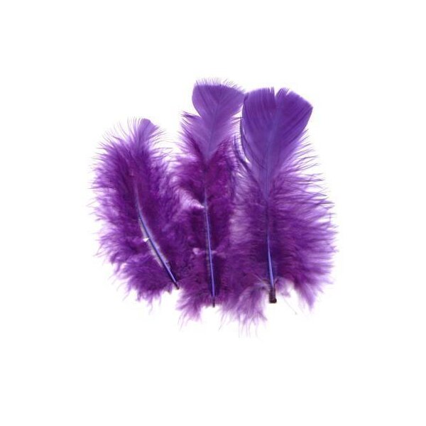 Marabufedern lila