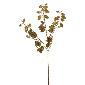 Lunaria-Zweig Goldglitter 77 cm