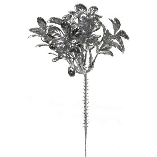 Buchsbaum-Pick aus Kunststoff silber 17 cm