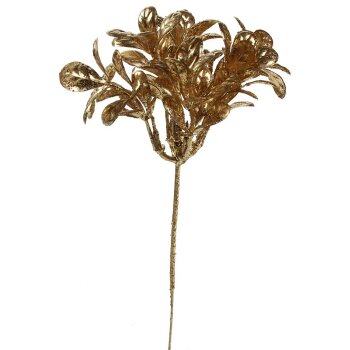 Buchsbaum-Pick aus Kunststoff gold 17 cm