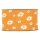 Breites Gitterband orange mit Margeriten 75 mm