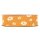 Gitterband orange mit Margeriten 45 mm