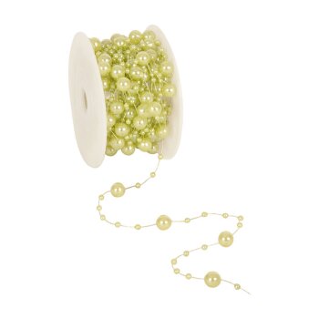 Perlenband Round Beads mint Perlengirlande Perlenkette