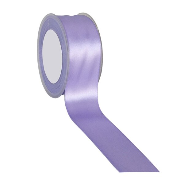 Doppelsatin Schleifenband lavendel 38 mm breites Geschenkband Satinband lavendel
