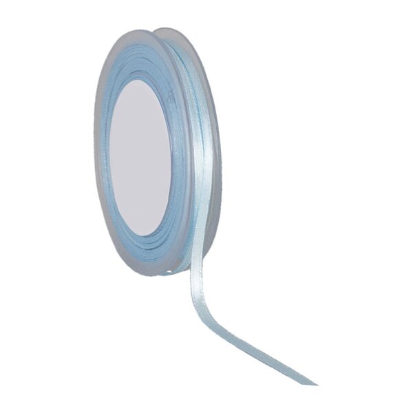 Doppelsatin Schleifenband hellblau 3 mm schmales Satinbändchen Doppel-Satinband