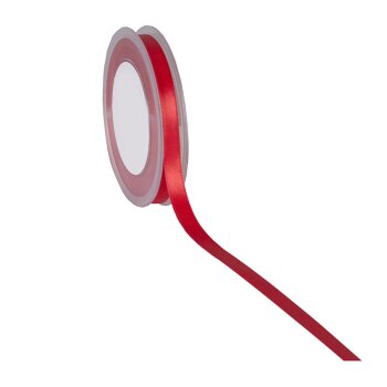 Doppelsatin Schleifenband rot 10 mm doppelseitiges Satinband