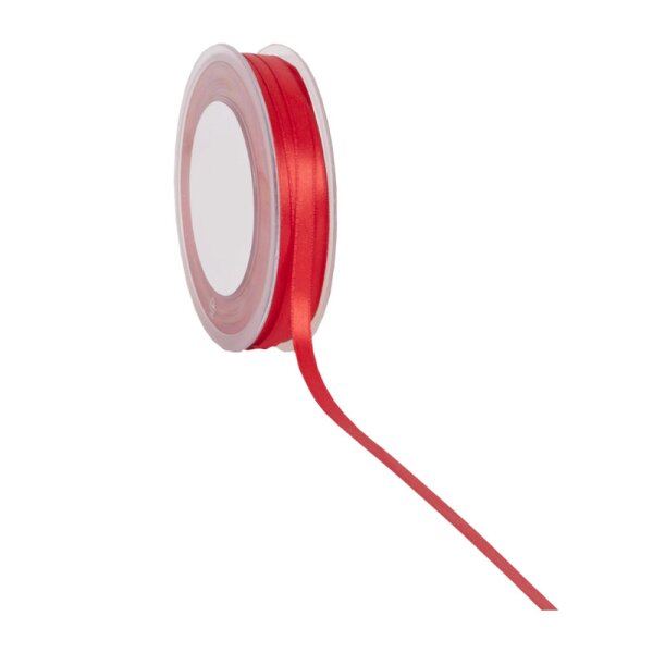 Doppelsatin Schleifenband rot 6 mm Satinband Doppel-Satinband