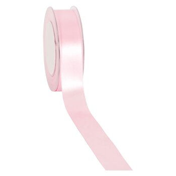 Doppelsatin Schleifenband hell-rosa 25 mm preiswertes...