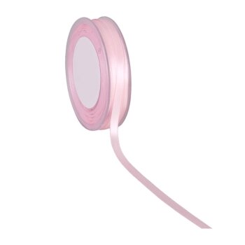 Doppelsatin Schleifenband hell-rosa 6 mm Satinband...
