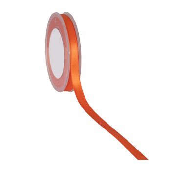 Doppelsatin Schleifenband orange 10 mm doppelseitiges...