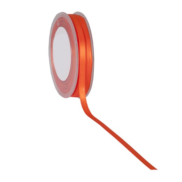 Doppelsatin Schleifenband orange 6 mm Satinband Doppel-Satinband