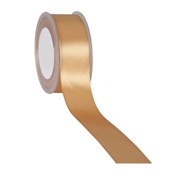 Doppelsatin Schleifenband gold 38 mm breites Geschenkband...