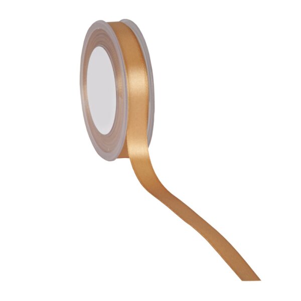 Doppelsatin Schleifenband gold 15 mm günstiges Schleifenband
