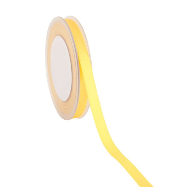 Doppelsatin Schleifenband gelb 10 mm doppelseitiges Satinband