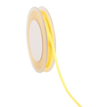Doppelsatin Schleifenband gelb 3 mm schmales...