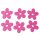 Filzblumen pink 4,5 cm 6 Stück
