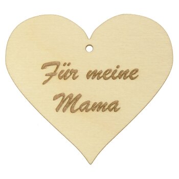 Holzherz „Für meine Mama“ 7,8 x 7 cm