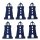 Filzstreuteile Leuchtturm 5 cm dunkelblau 6 Stück