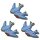 Streuteile Taubenpaar blau 4 cm 15 Stück