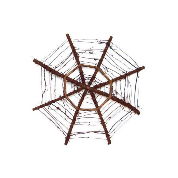 Spinnennetz aus Weinrebe Deko-Spinnennetz Gesteckunterlage 40 cm