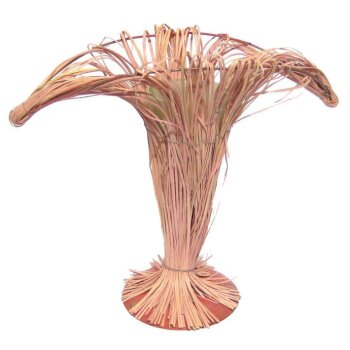Rattan-Lilienvase rosa 23 cm
