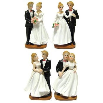 Brautfiguren Hochzeitpaar sortiert 10 cm Stückpreis