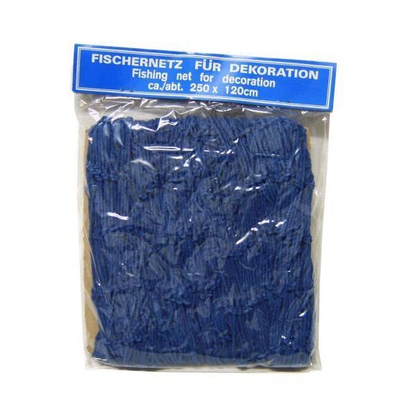 Deko-Fischernetz blau 120 x 250 cm