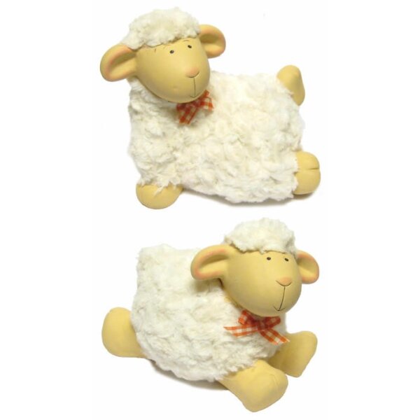 Süße Woll-Schafe aus Keramik 18-20 cm Stückpreis