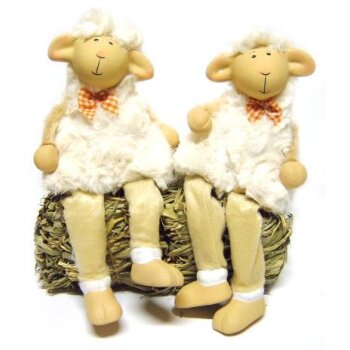Woll-Schafe mit Schlenkerbeinen 20 cm
